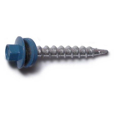 Self-Drilling Screw, #10 X 1-1/2 In, Painted Steel Hex Head Hex Drive, 429 PK